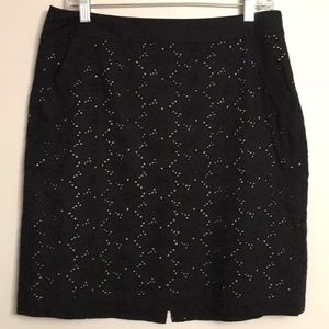 LOFT Women’s Crochet Overlay Skirt